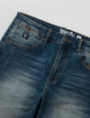 Double Fly Denim Short