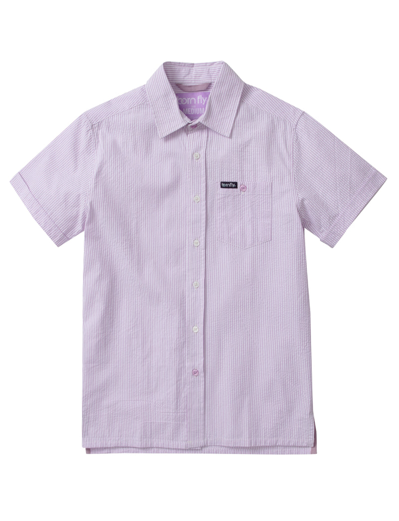 Big & Tall - Country Club Fly Seersucker Shirt