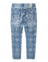 Born Fly Discharge Print Denim Pant
