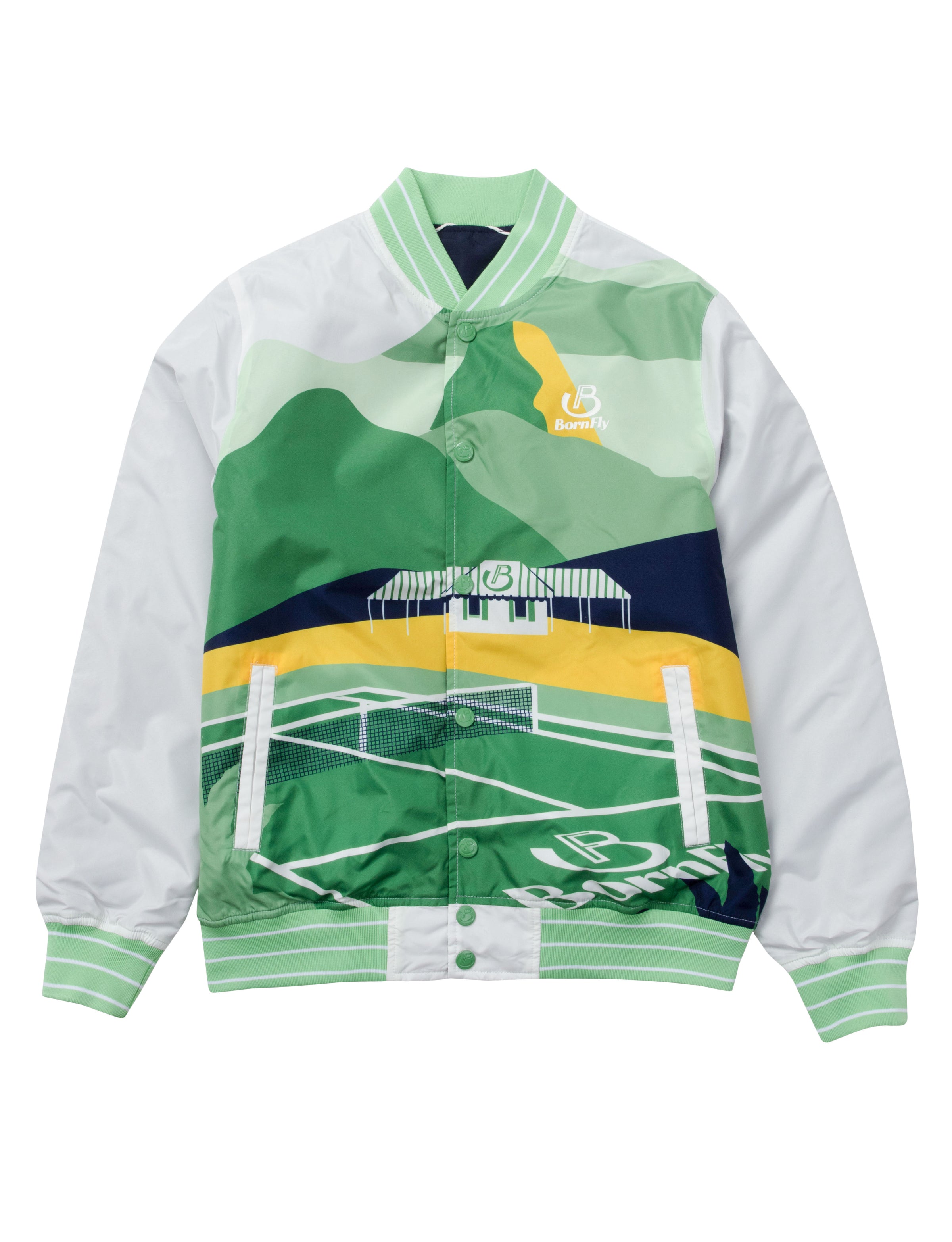 Born Fly Crushing It Reversible Nylon Jacket Born Fly
